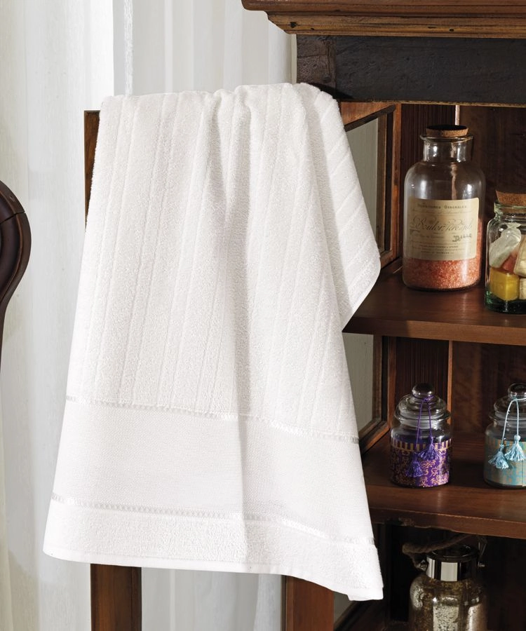 Toalha Lavabo Felpudo P/ Bordar Firenze Iii Liso 30x45cm Branco