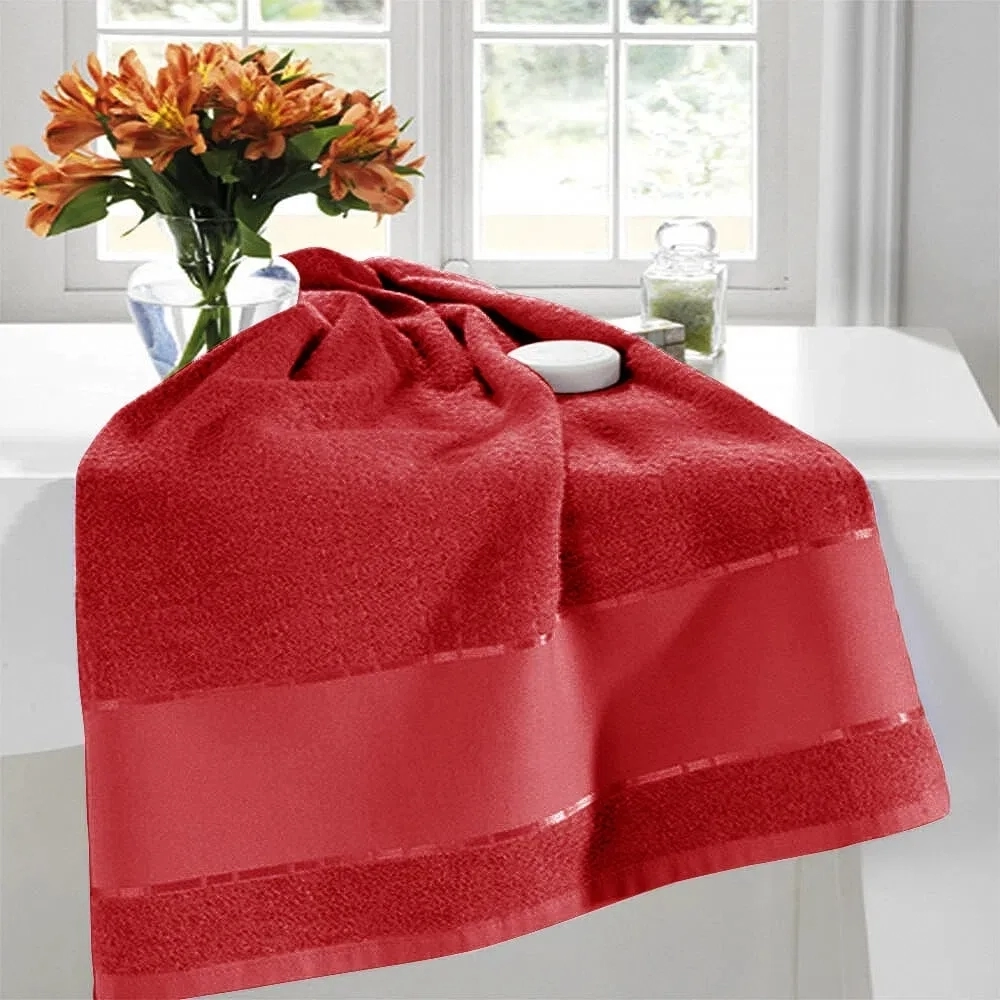 Toalha Banho Dohler Multi Arte Vermelho 70x140cm