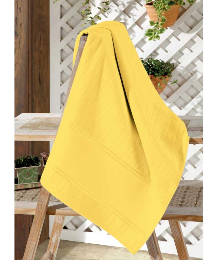 Toalha Banho Dohler Velour Artesanalle Amarelo 70x140cm