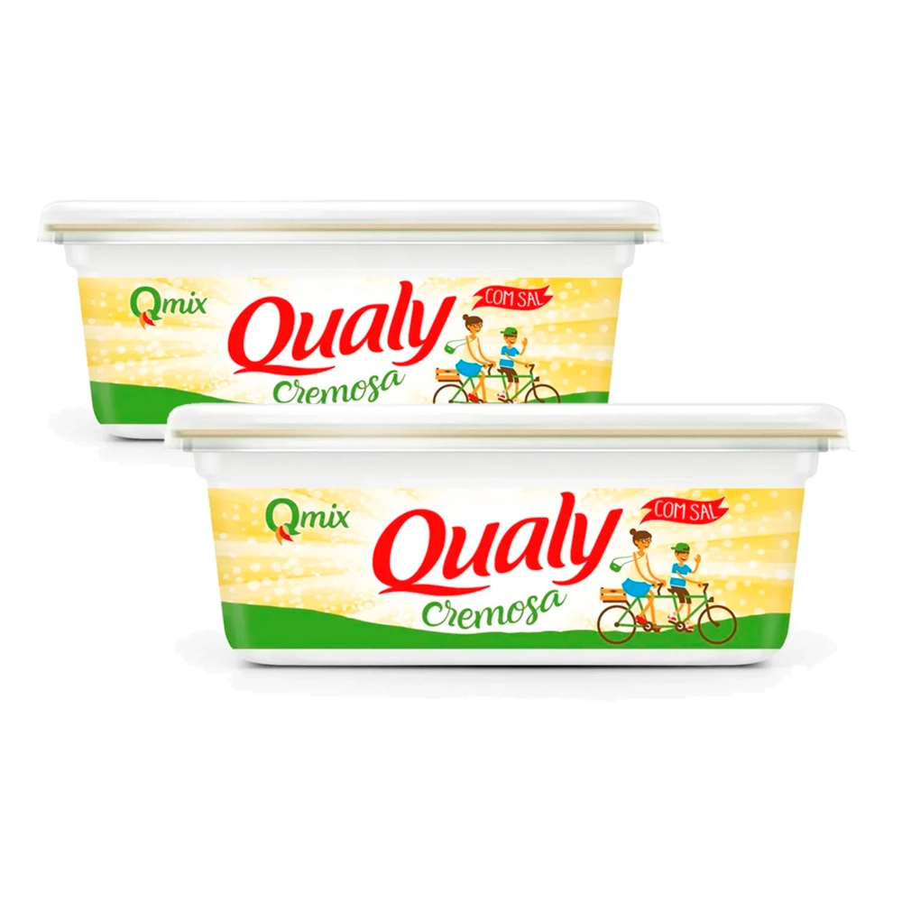 Margarina Cremosa Com Sal Qualy Pote 250g Edição Especial 12 Mil Toneladas De Plástico Reinseridas N