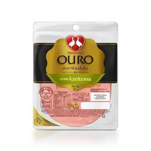 Mortadela Fatiada Com Azeitona Perdigão Ouro 200g