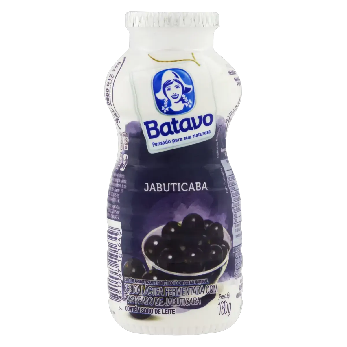 Bebida Láctea Fermentada Jabuticaba Batavo Frasco 180g