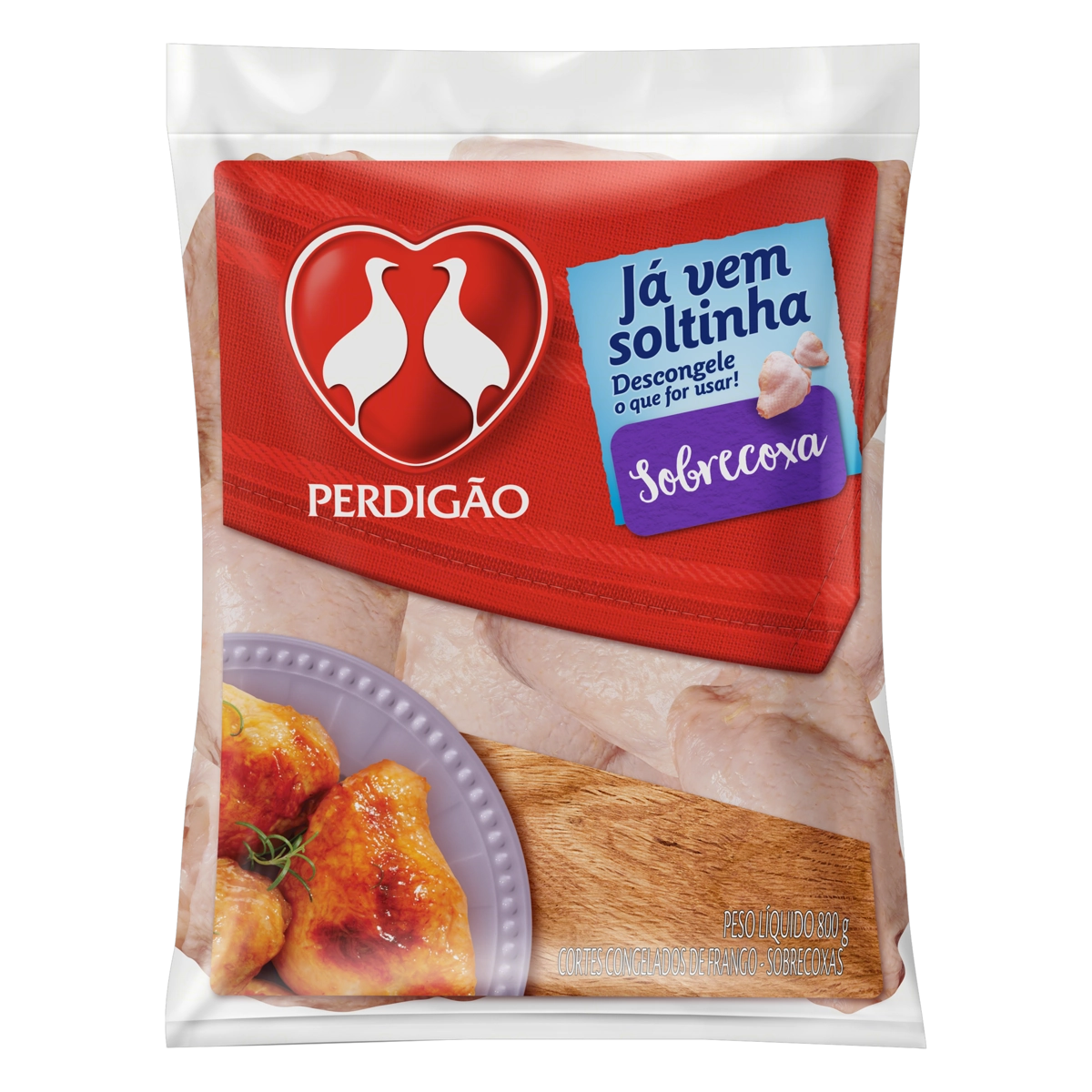 Sobrecoxa De Frango Congelada Perdigão 800g