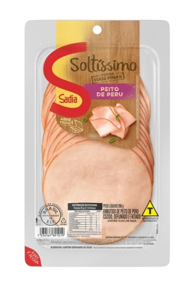 Peito De Peru Fatiado Defumado Sadia Soltíssimo 200g