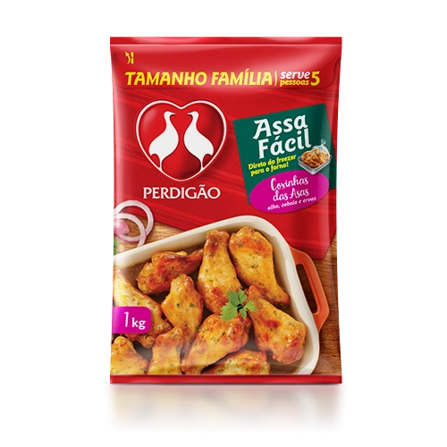 Coxinha Da Asa De Frango Congelada Temperada Perdigão Assa Fácil 1kg Tamanho Família