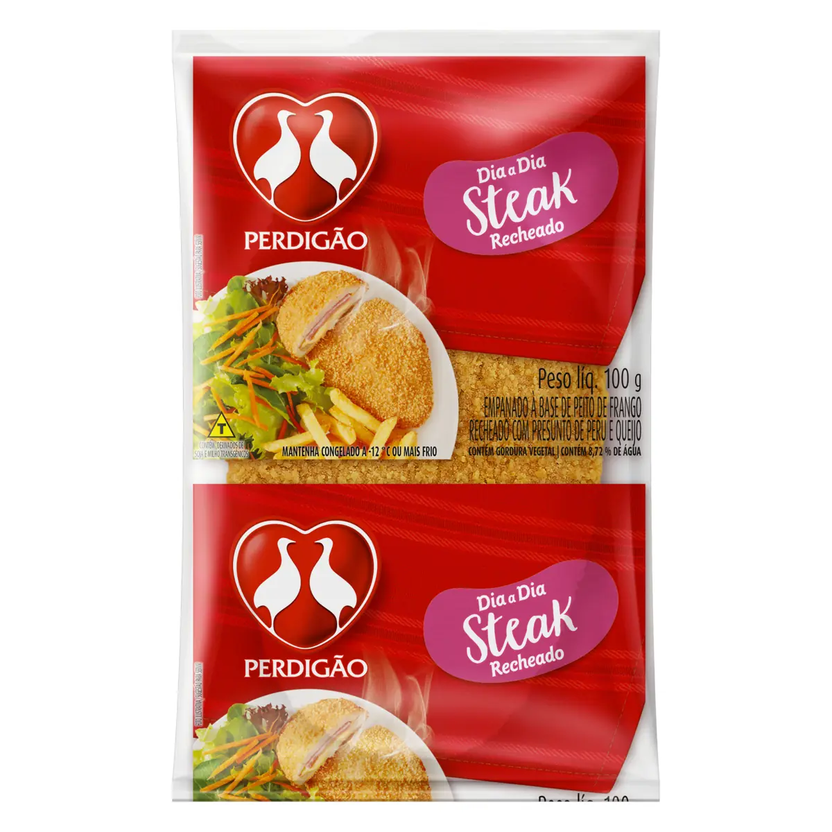 Empanado De Frango Recheio Presunto De Peru E Queijo Perdigão Pacote 100g