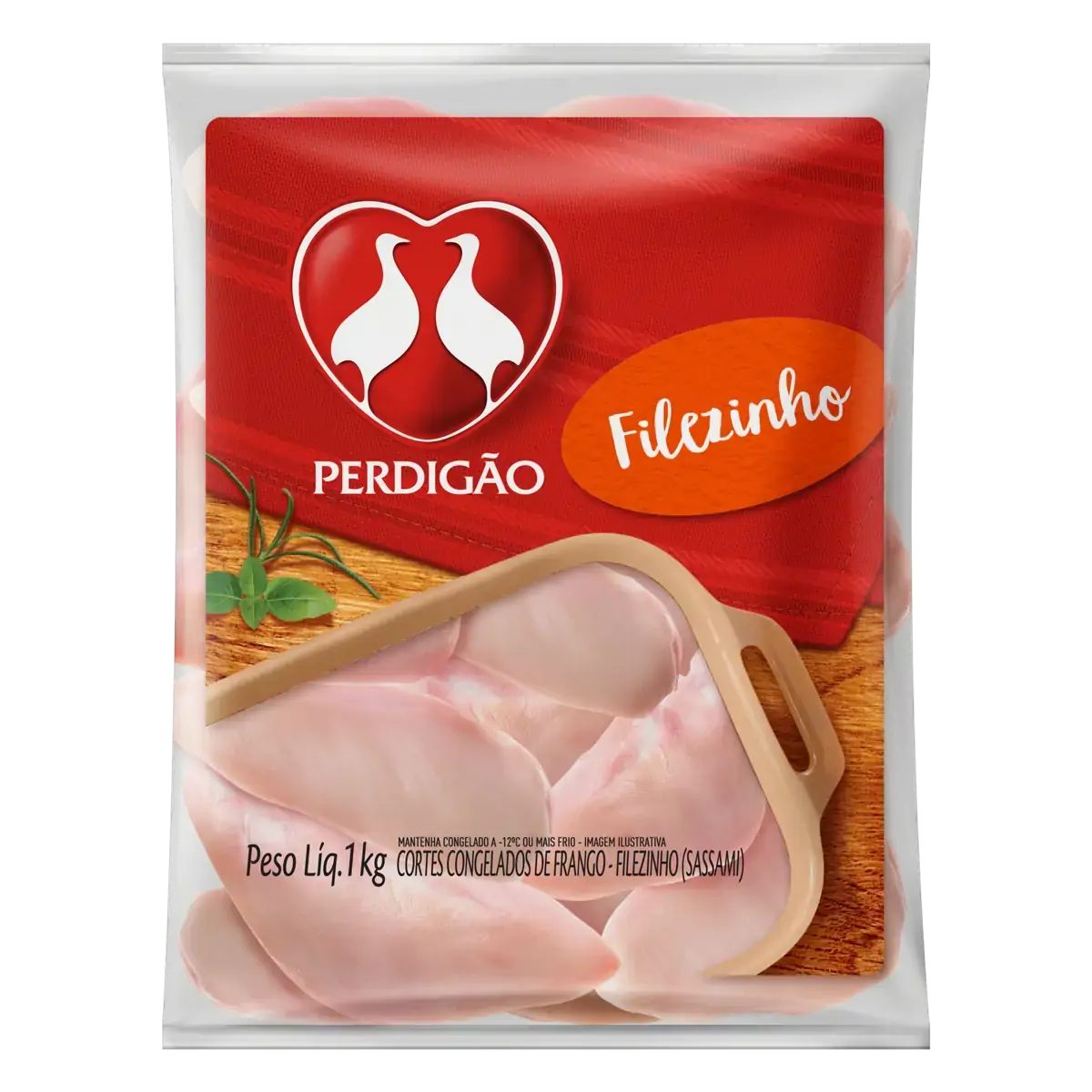 Filezinho Sassami De Frango Congelado Perdigão 1kg