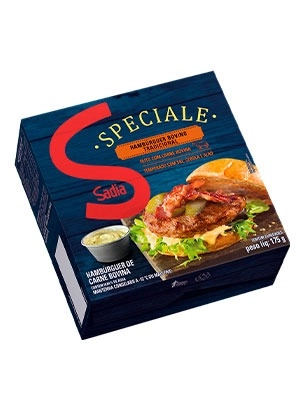 Hambúrguer De Carne Bovina Tradicional Sadia Speciale Caixa 350g 2 Unidades