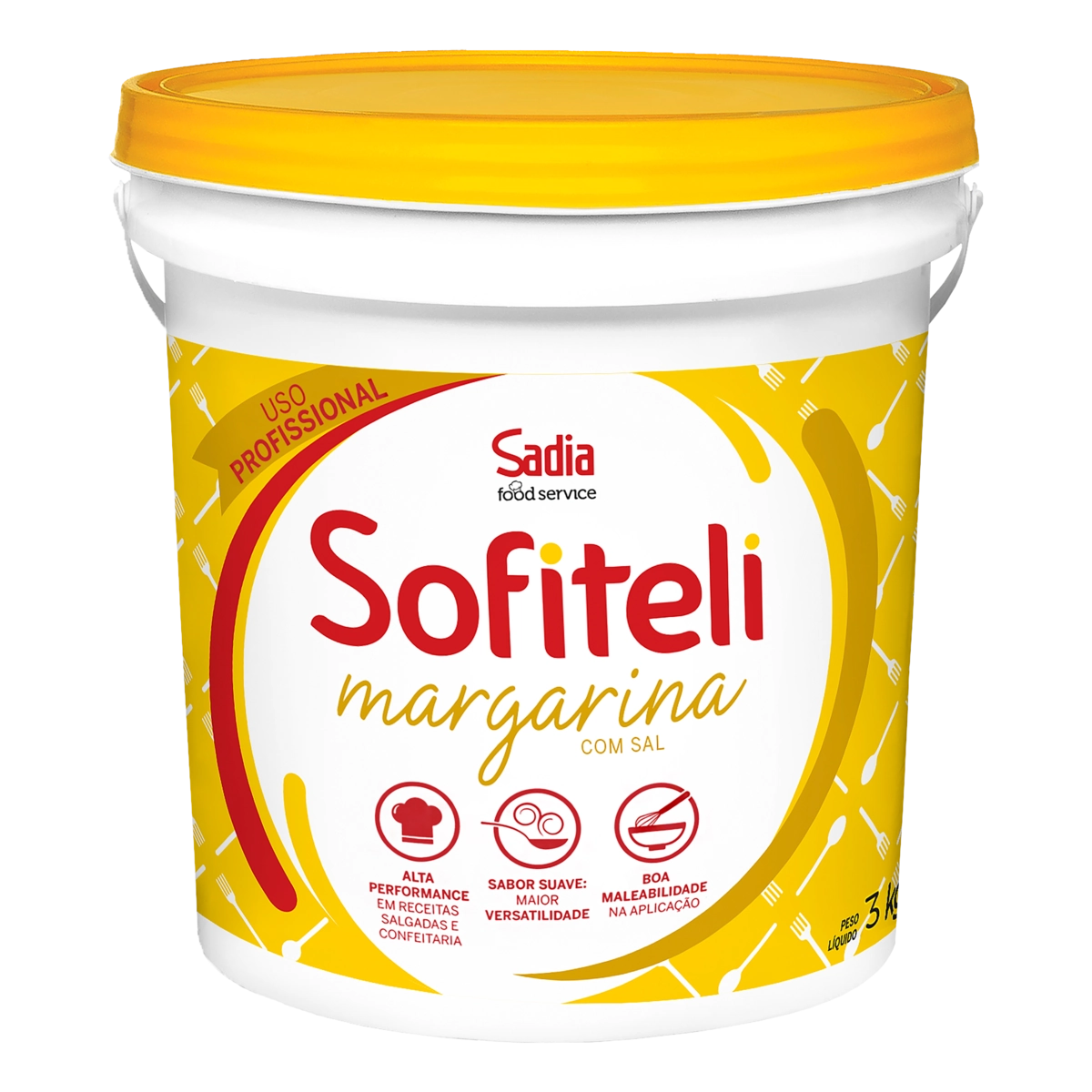 Margarina Com Sal Uso Profissional Sofiteli Balde 3kg