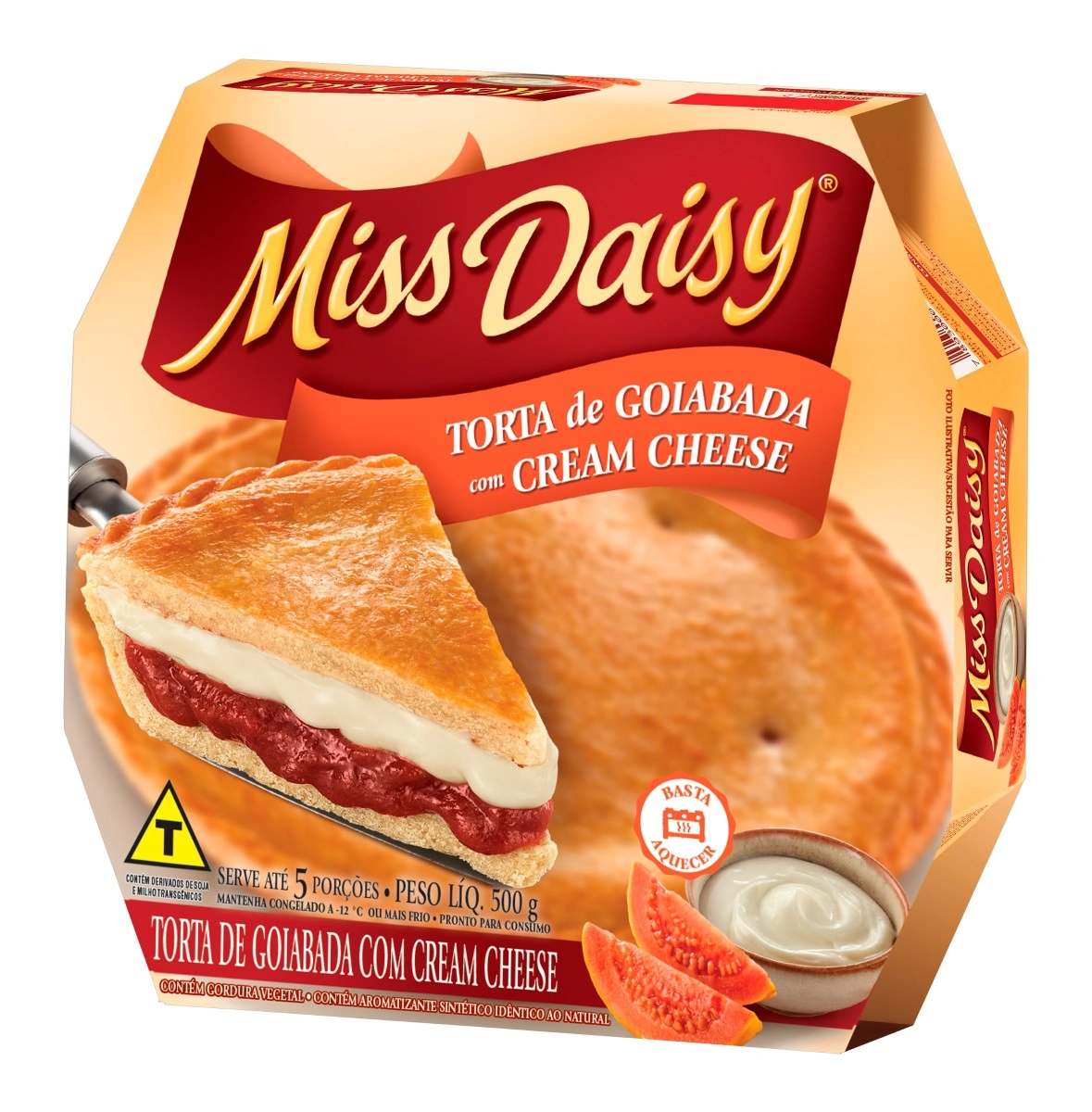 Torta Goiabada Com Cream Cheese Miss Daisy Caixa 500g