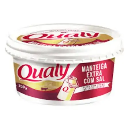 Manteiga Extra Com Sal Qualy Pote 200g