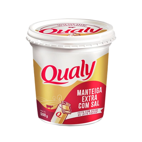 Manteiga Extra Com Sal Qualy Pote 500g