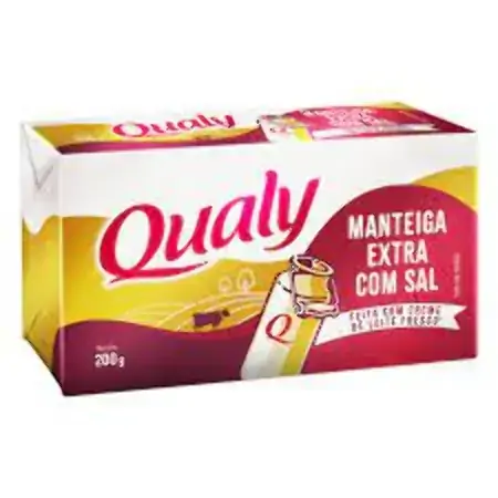 Manteiga Extra Com Sal Qualy 200g