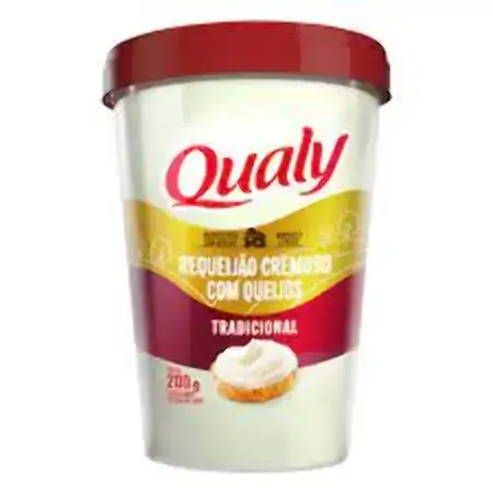 Requeijão Cremoso Com Queijo Tradicional Qualy Copo 200g