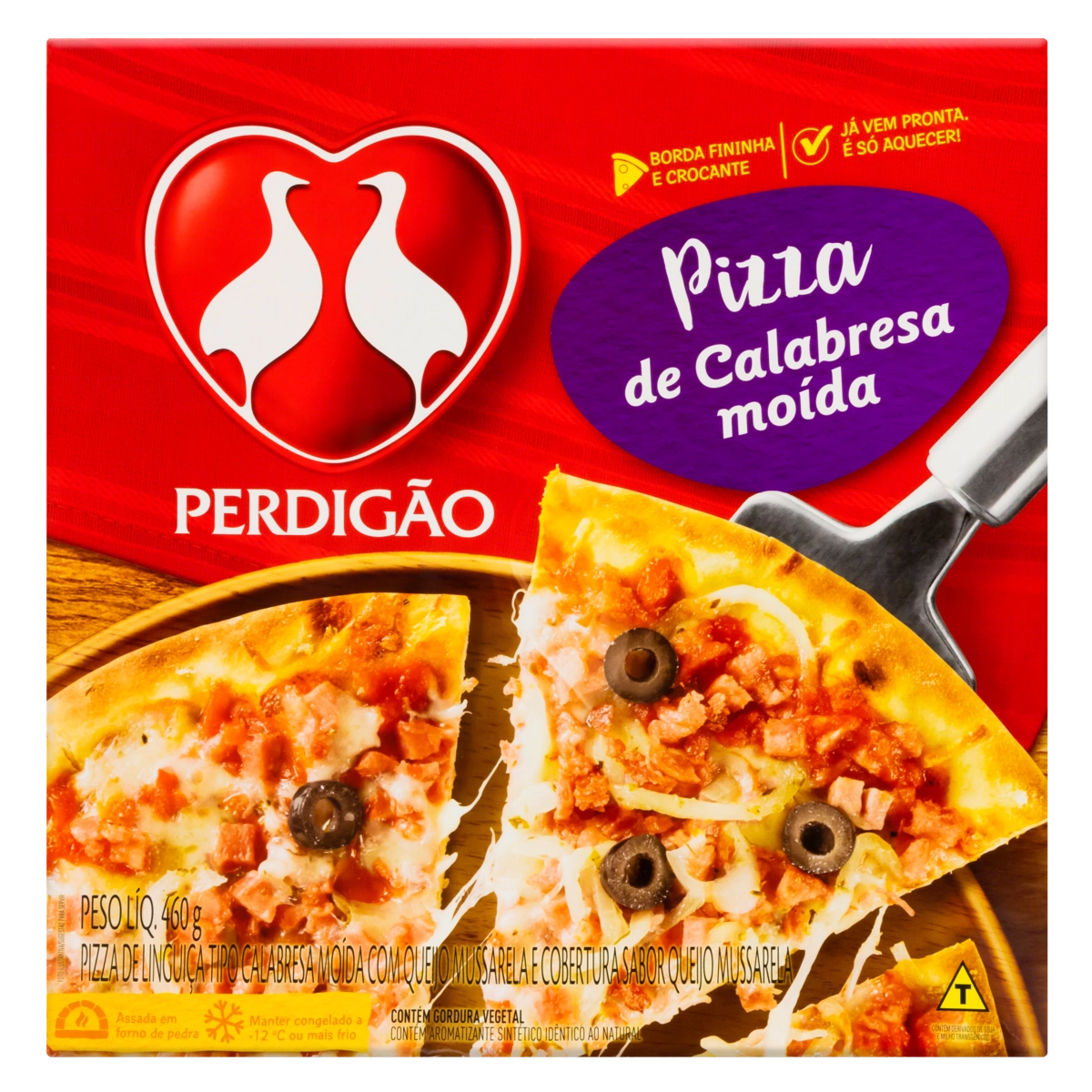 Pizza Calabresa Moída Perdigão Caixa 460g