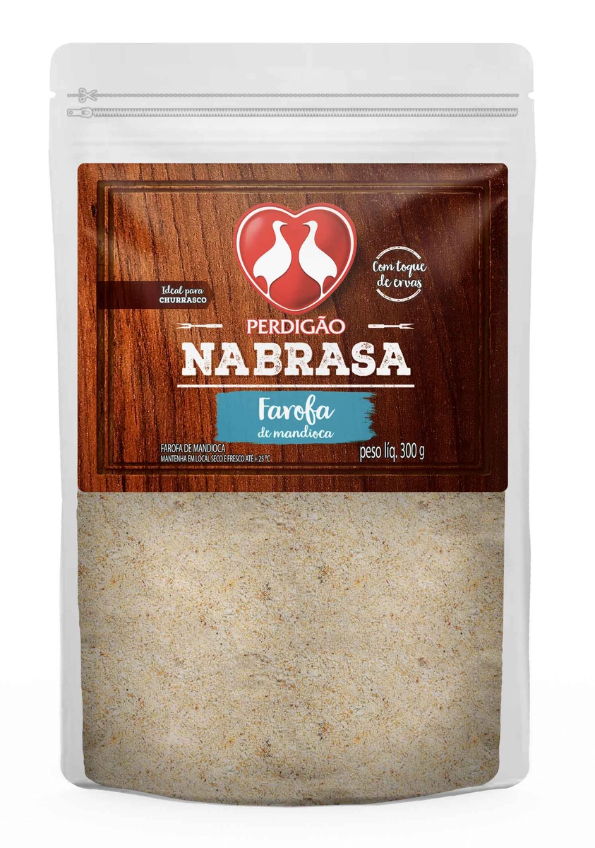 Farofa De Mandioca Perdigão Na Brasa Pouch 300g