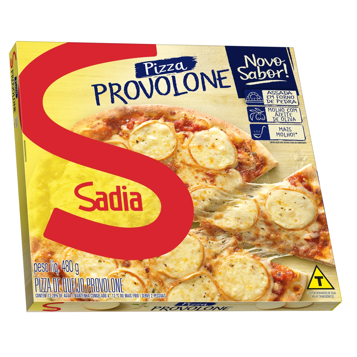 Pizza Queijo Provolone Sadia Caixa 480g