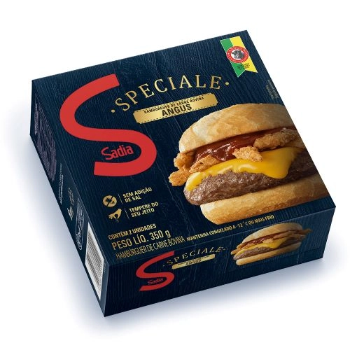 Hambúrguer De Carne Bovina Angus Sadia Speciale Caixa 350g 2 Unidades