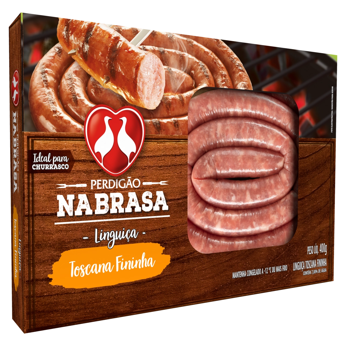Linguiça Toscana Fininha Perdigão Na Brasa 400g