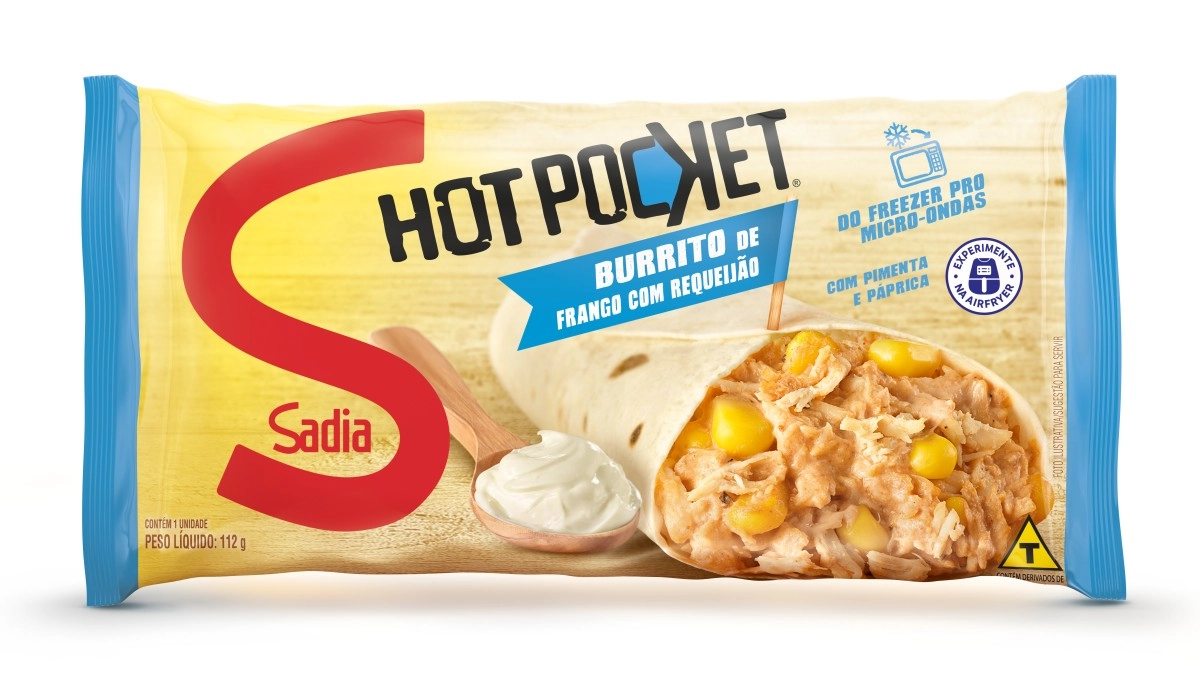 Burrito Frango Com Requeijão Sadia Hot Pocket Pacote 112g