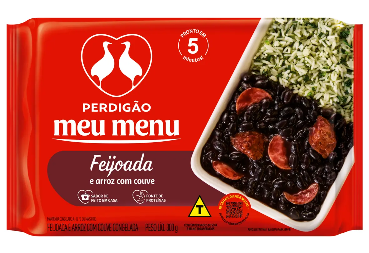 Prato Pto Perdigao Meu Menu Feijoada E Arroz C/couve 300g
