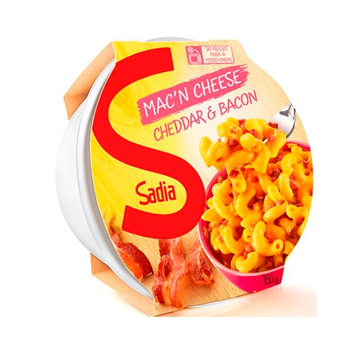 Macn Cheese Cheddar Bacon Sadia Hot Bowls Pote 300g
