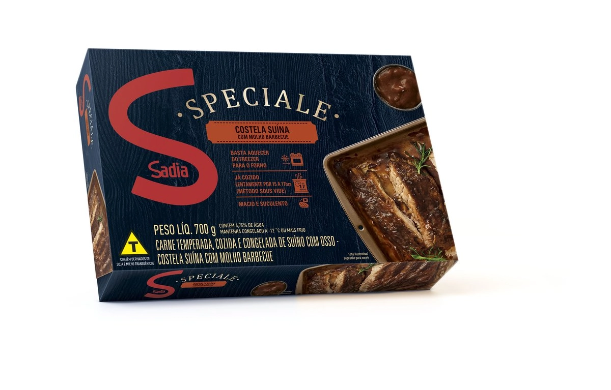 Costela De Carne Suína Com Molho Barbecue Sadia Speciale Caixa 700g
