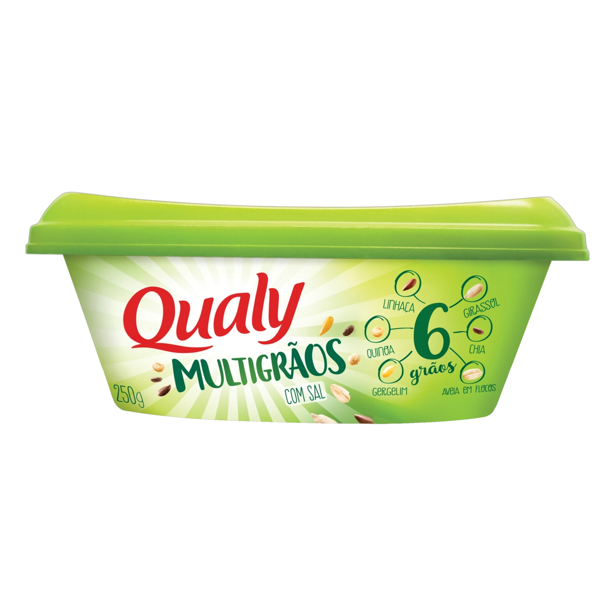 Margarina Multigrãos Com Sal Qualy Pote 250g