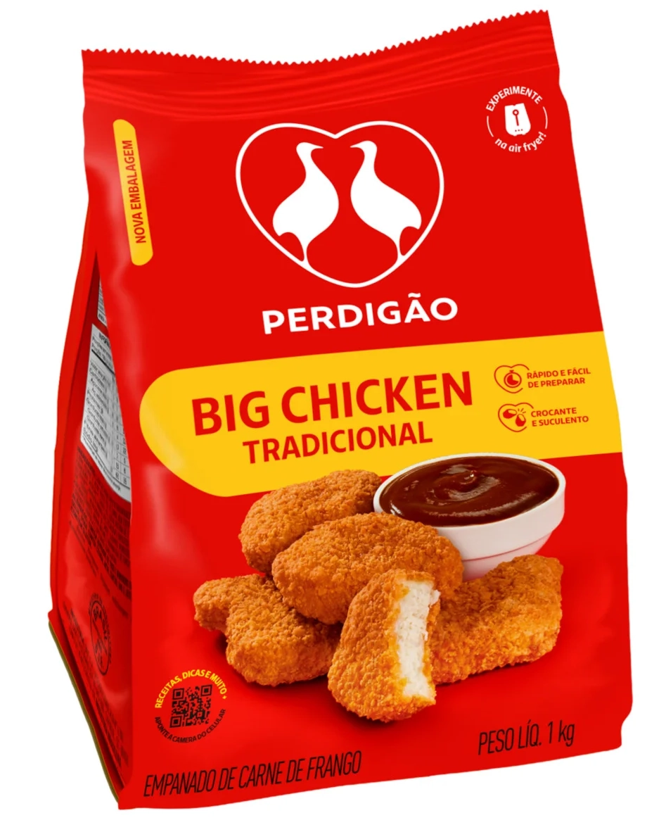 Empanado De Frango Tradicional Perdigão Big Chicken Pacote 1kg