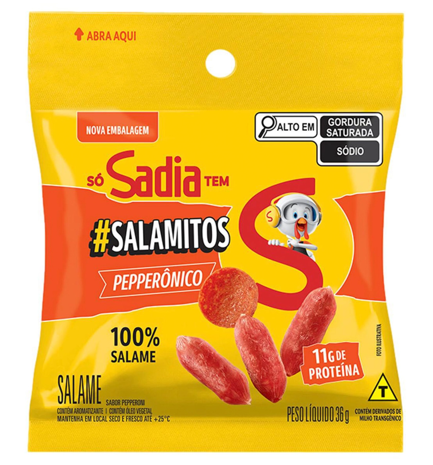 Salame Pepperônico Sadia Salamitos 36g