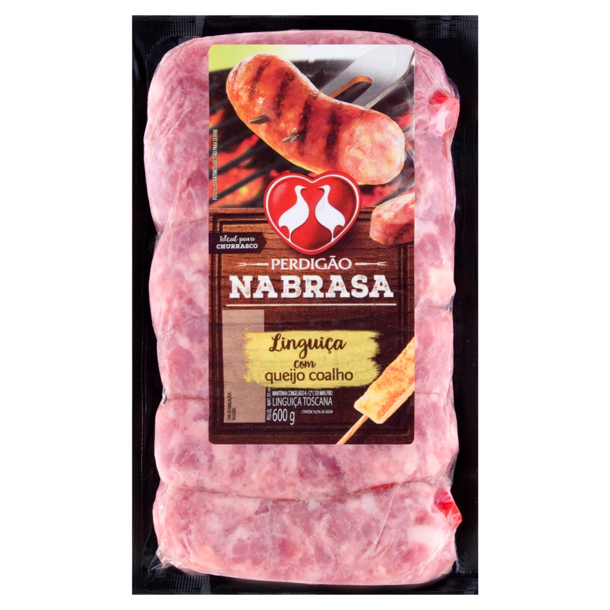Linguiça Toscana Com Queijo Coalho Perdigão Na Brasa 600g