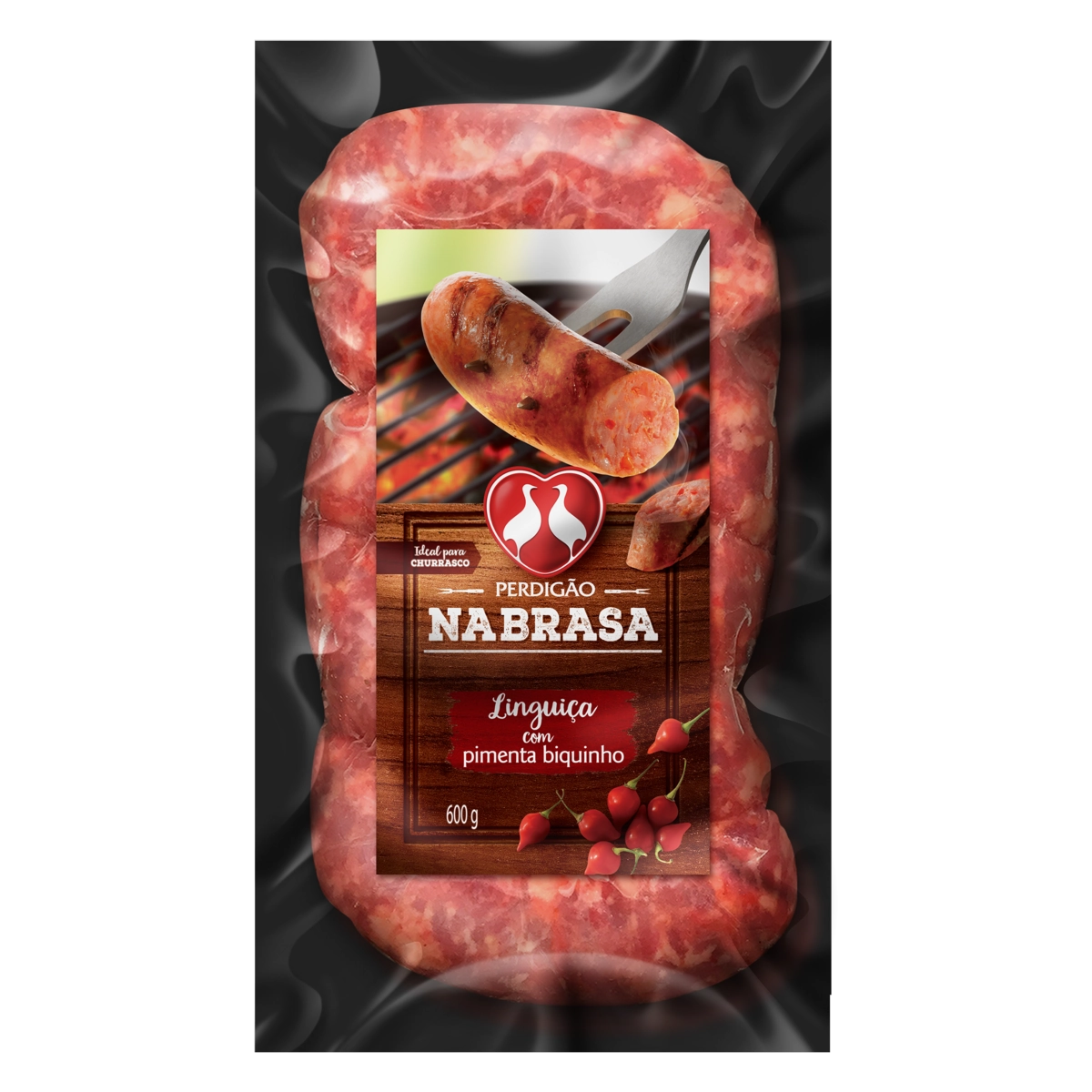 Linguiça Toscana Com Pimenta Biquinho Perdigão Na Brasa 600g
