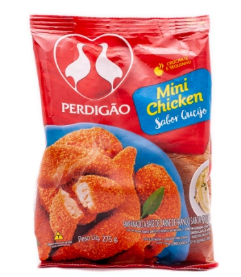 Empanado De Frango Queijo Perdigão Mini Chicken Pacote 275g
