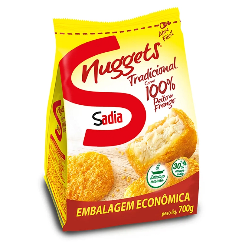 Empanado De Frango Sadia Nuggets Pacote 700g