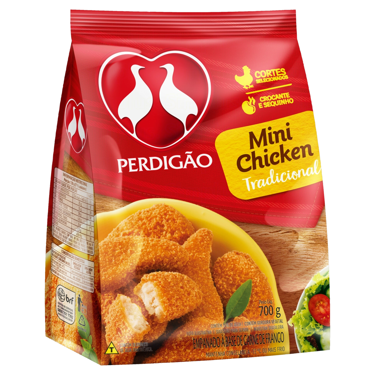 Empanado De Frango Tradicional Perdigão Mini Chicken Pacote 700g