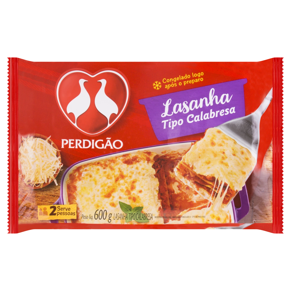 Lasanha Calabresa Perdigão Pacote 600g