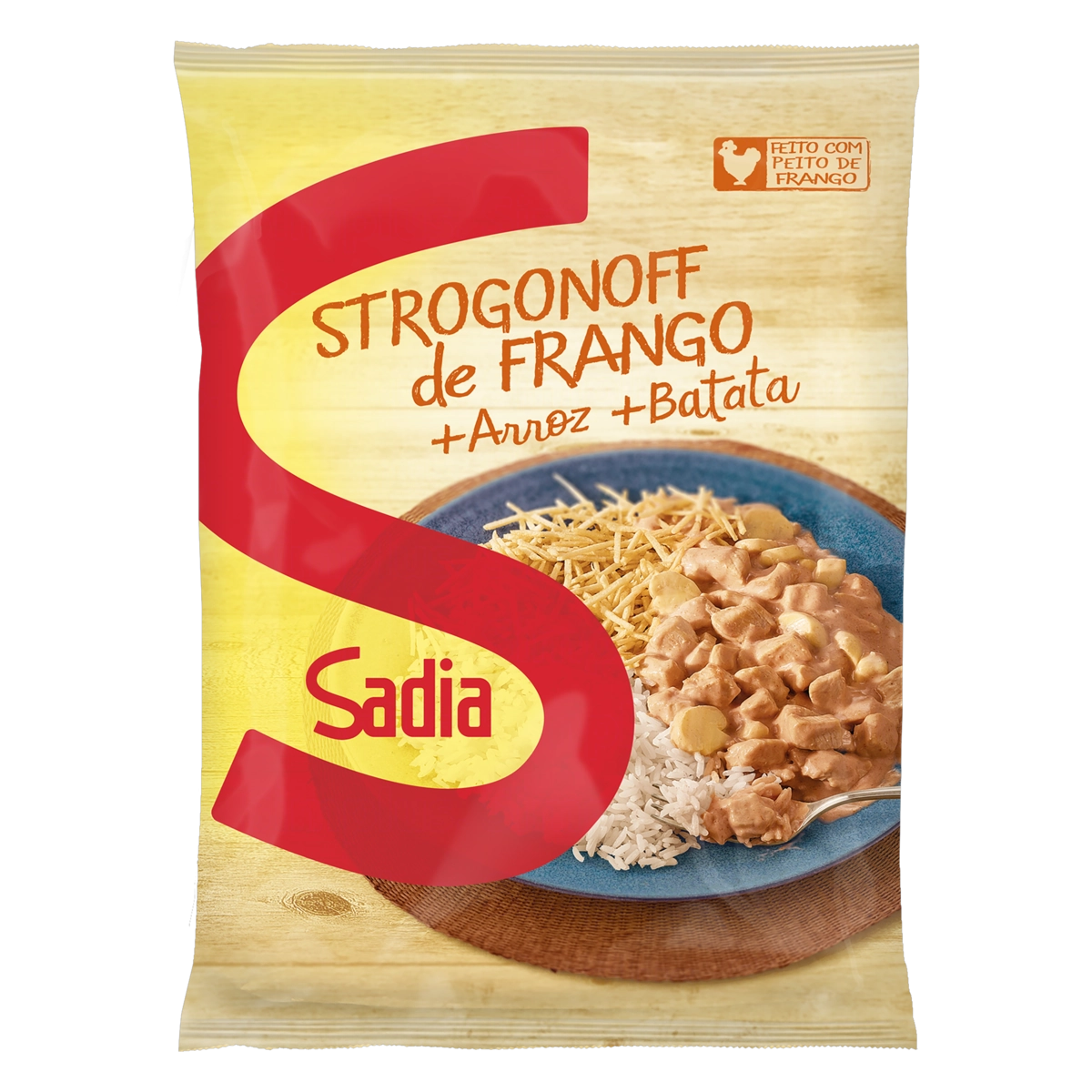 Strogonoff Frango Com Arroz E Batata Sadia Pacote 350g