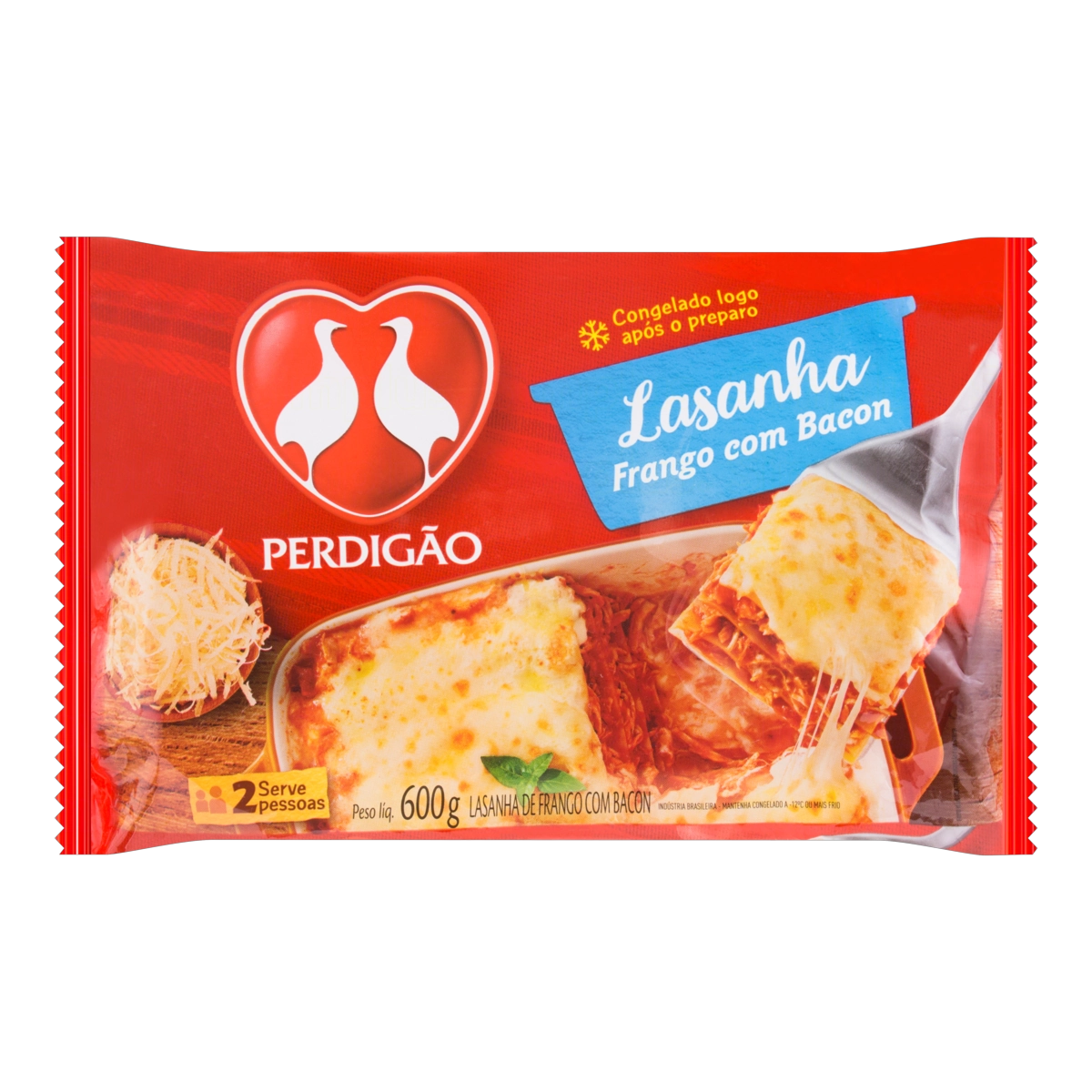 Lasanha Frango Com Toque De Bacon Perdigão Pacote 600g
