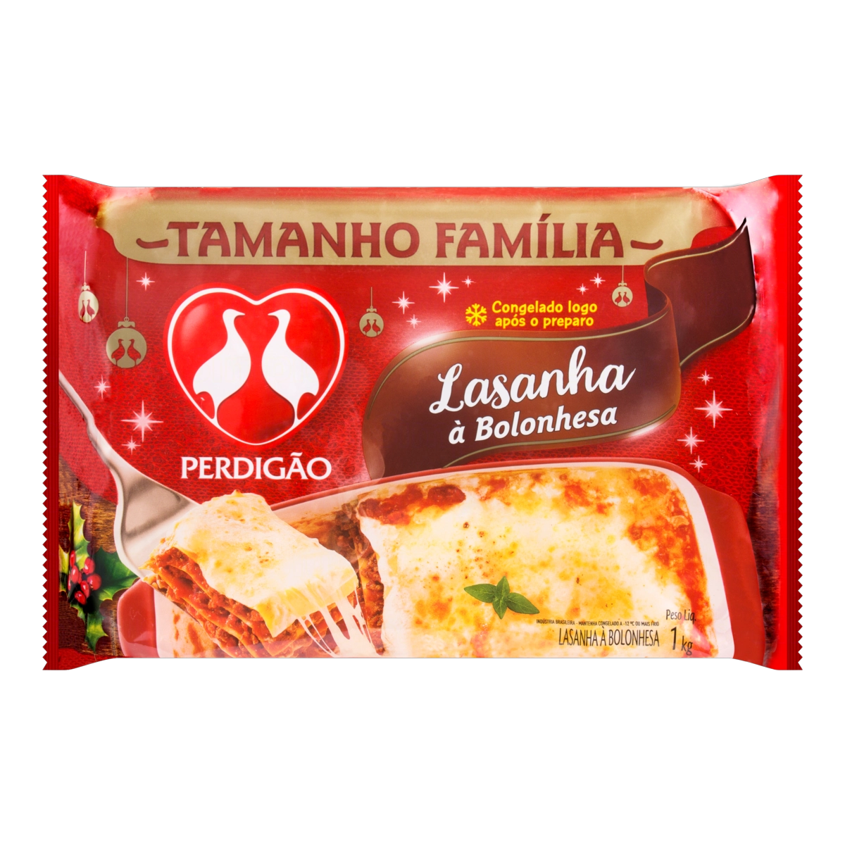 Lasanha Bolonhesa Perdigão Pacote 1kg Tamanho Família