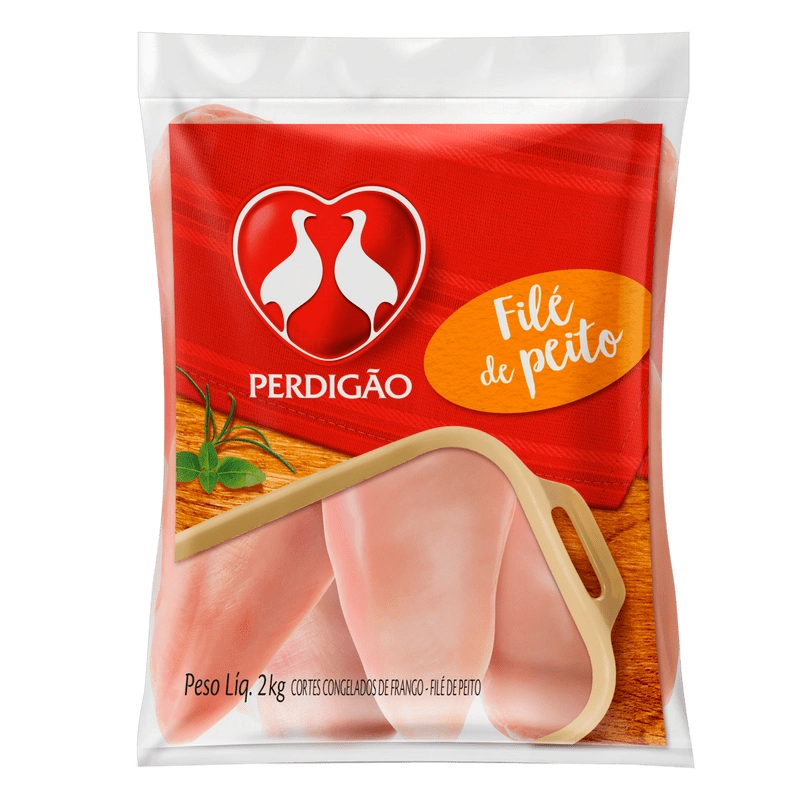 Filezinho Sassami De Frango Congelado Sem Pele Sem Osso Perdigão 2kg