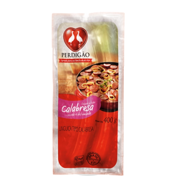 Linguiça Calabresa Cozida E Defumada Perdigão 400g