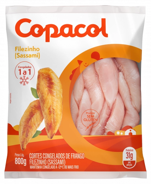 Filezinho Sassami De Frango Congelado Copacol 1kg