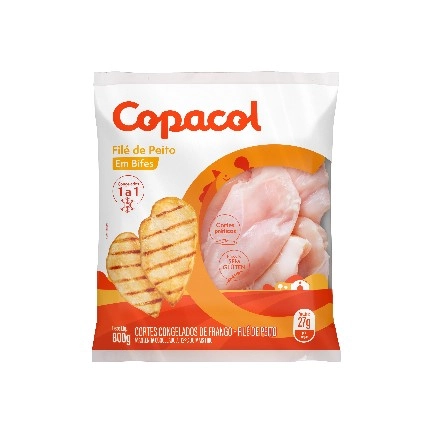 File Peito Fgo.copacol 800g Bifes Cong.