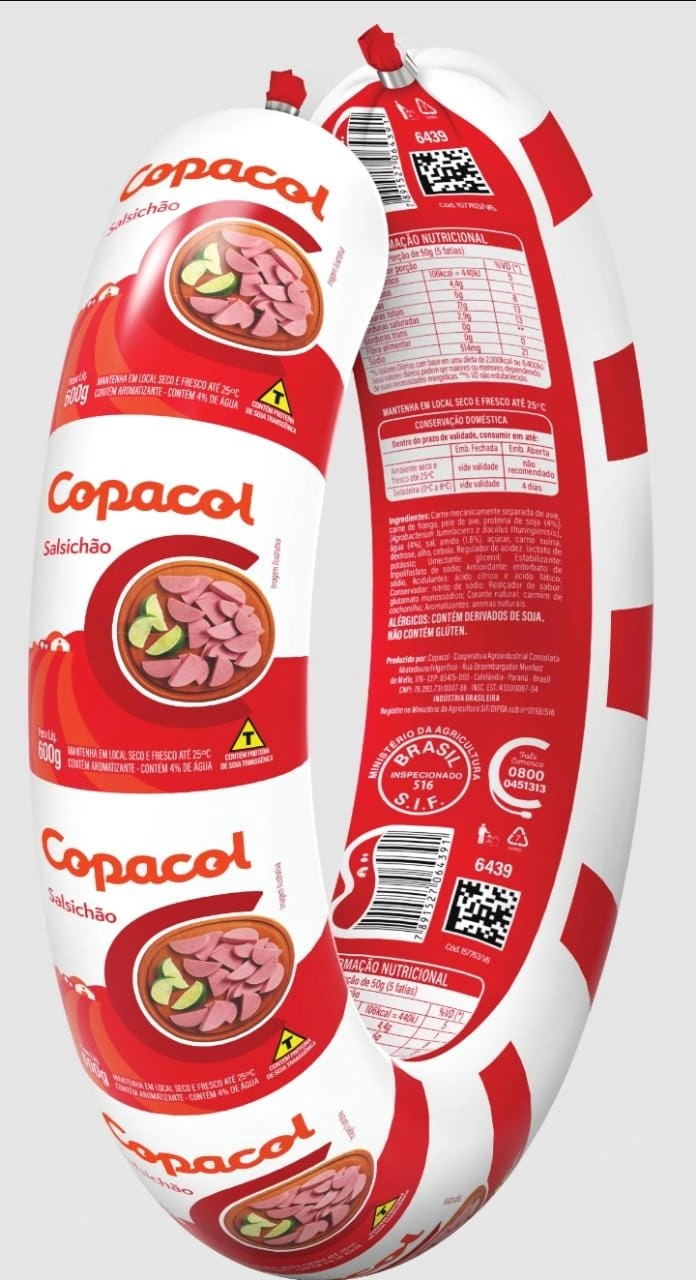 Salsichão De Frango Copacol 600g