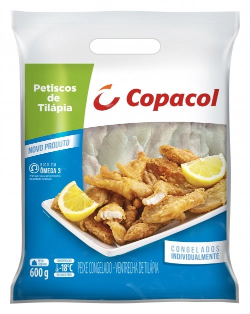 Petiscos Tilapia Copacol 600g Congelado Iqf