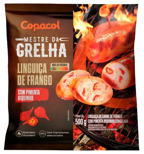 Linguica De Frango Copacol 500gr Mestre Da Grelha Pimenta Biquinho