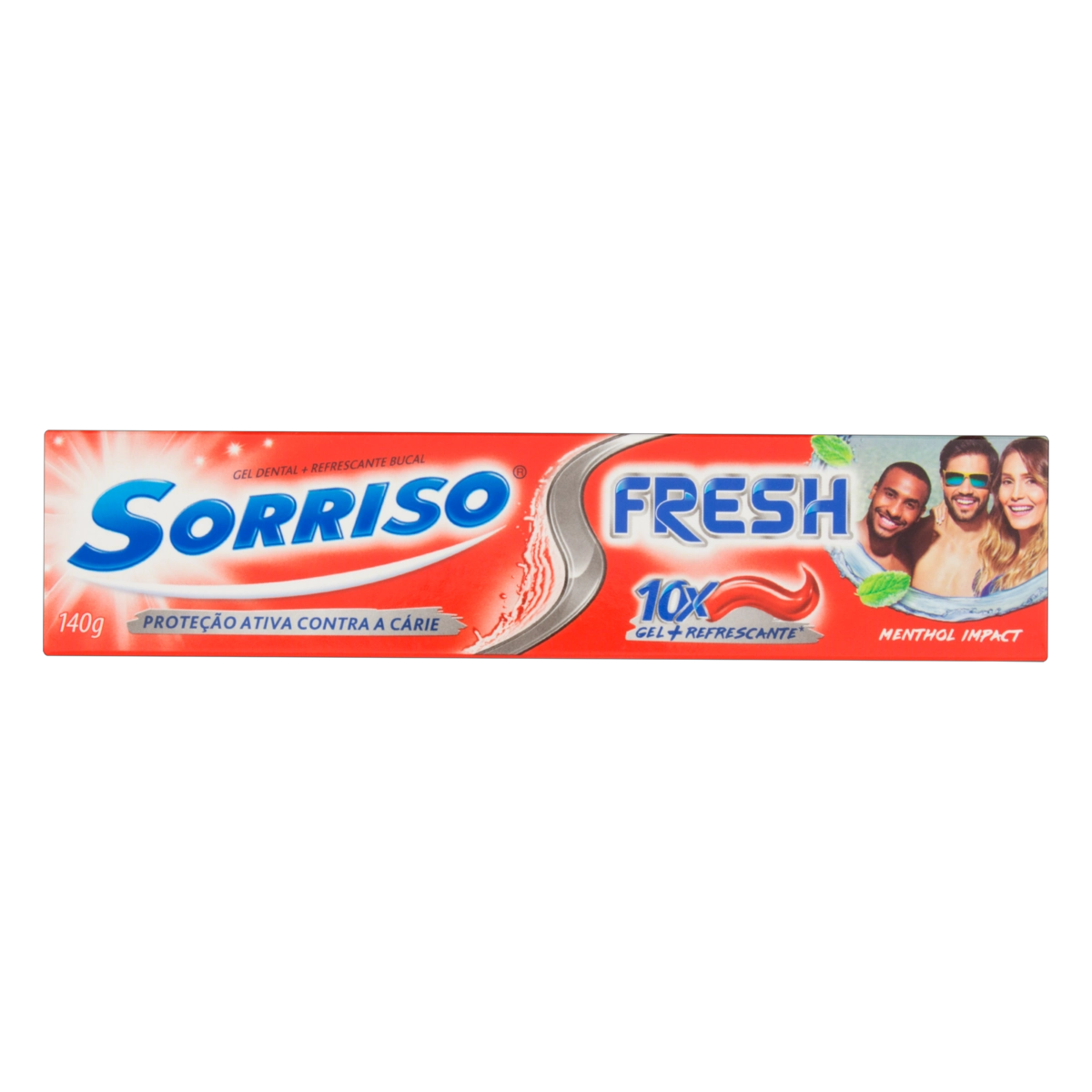 Gel Dental Menthol Impact Sorriso Fresh Caixa 140g Leve Mais Pague Menos