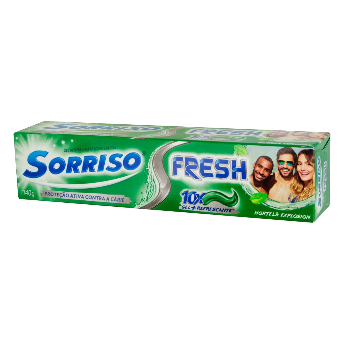 Gel Dental Hortelã Explosion Sorriso Fresh Caixa 140g