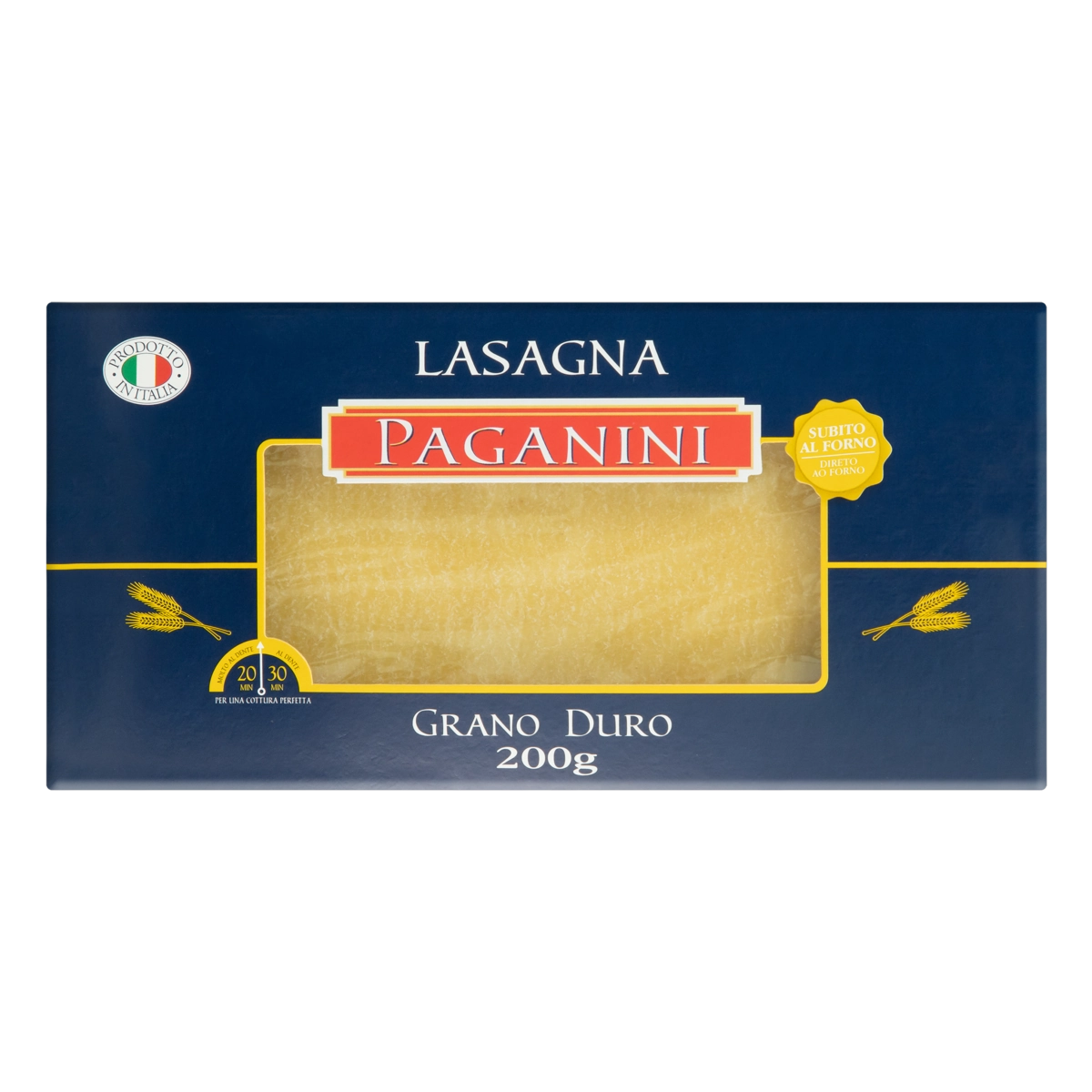 Massa Para Lasanha Paganini Caixa 200g