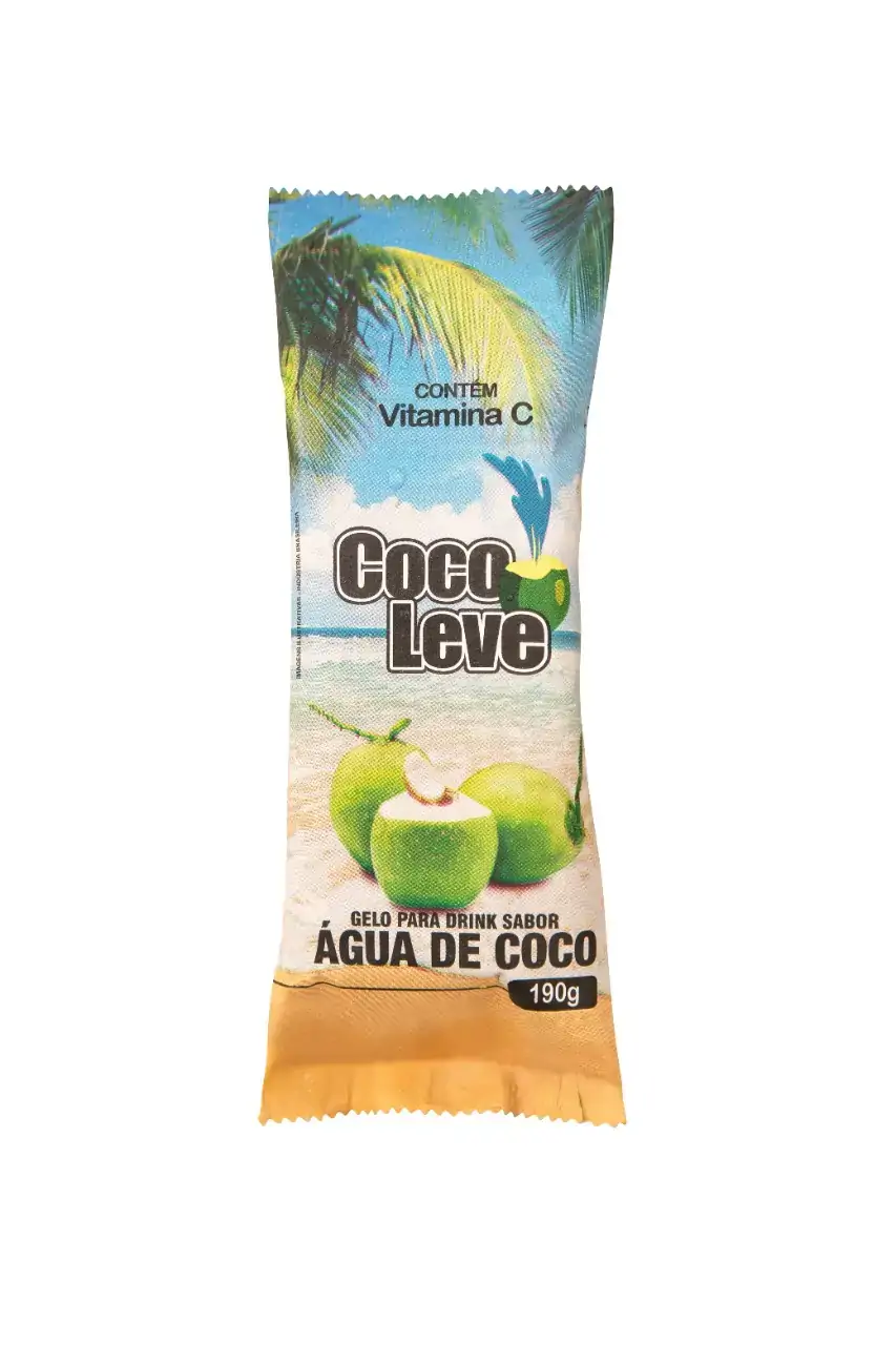Gelo Para Drink água De Coco Leve Pacote 190g